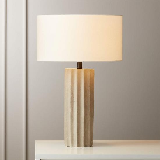 Scallop Concrete Table Lamp