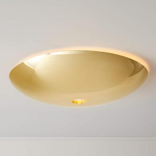 Auden Polished Brass Flush Mount Light