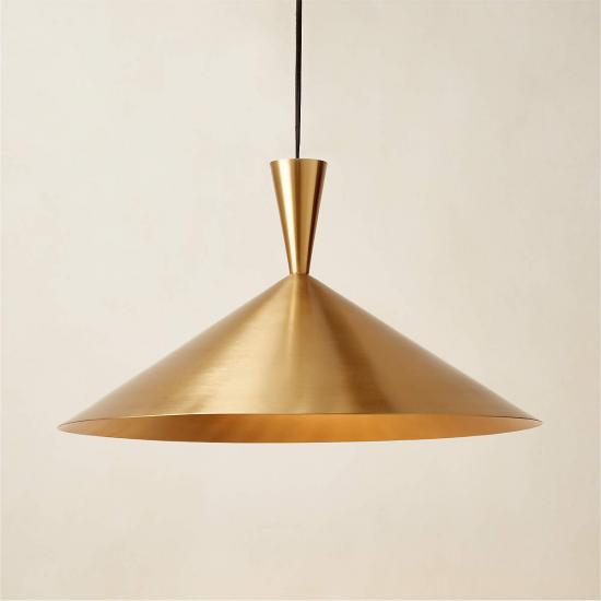 Exposior Polished Brass Pendant Light (16.75)