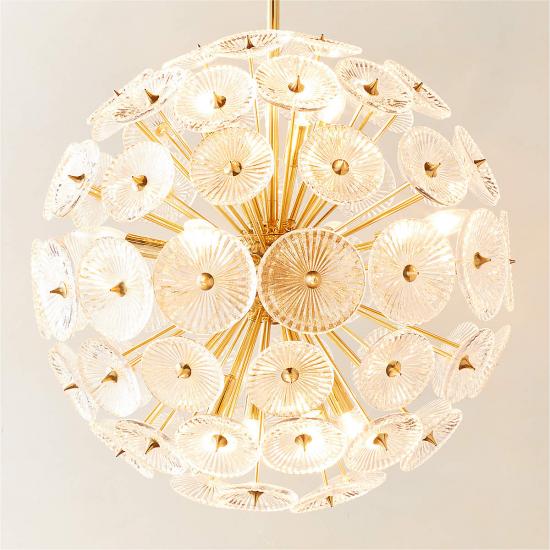 Lamina Polished Brass Pendant Light