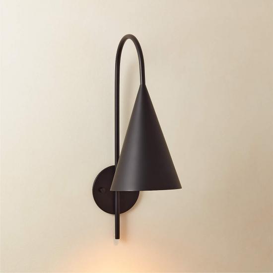 Piffle Black Wall Sconce