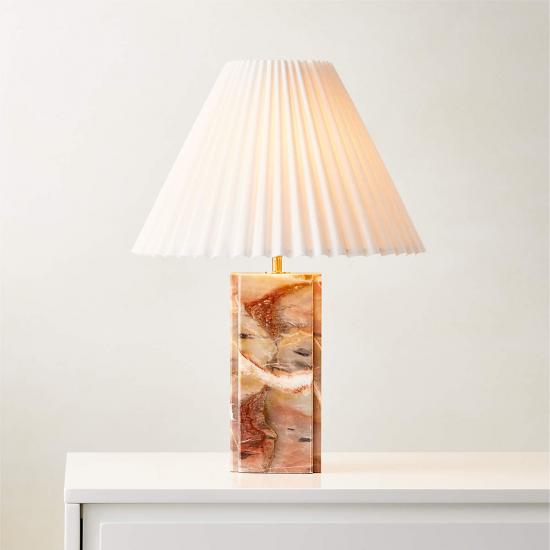 Bianca Red Marble Table Lamp