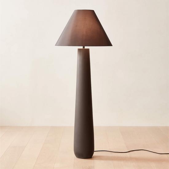 Polar Black Cement Floor Lamp