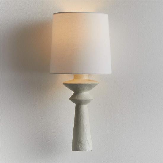 Constantin White Plaster Sconce