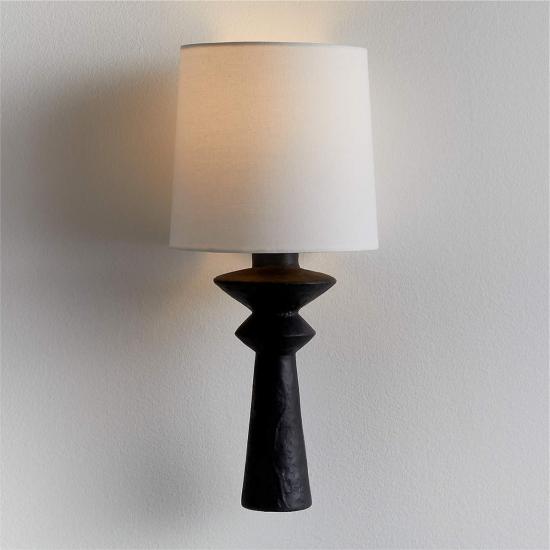 Constantin Black Plaster Sconce