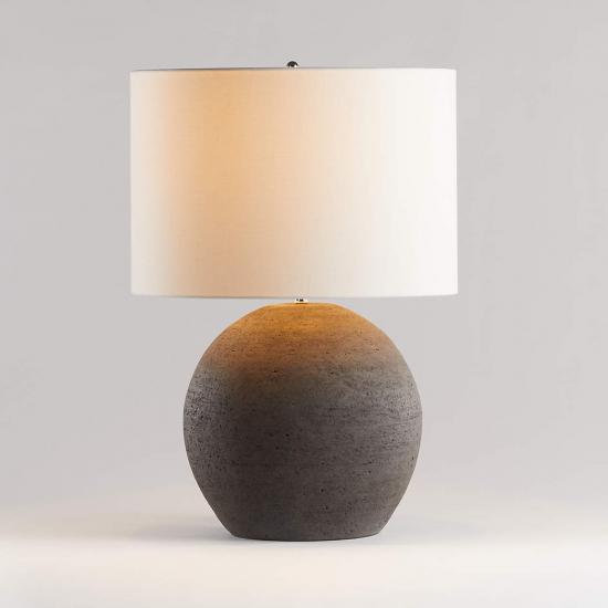 Esphera Grey Round Table Lamp