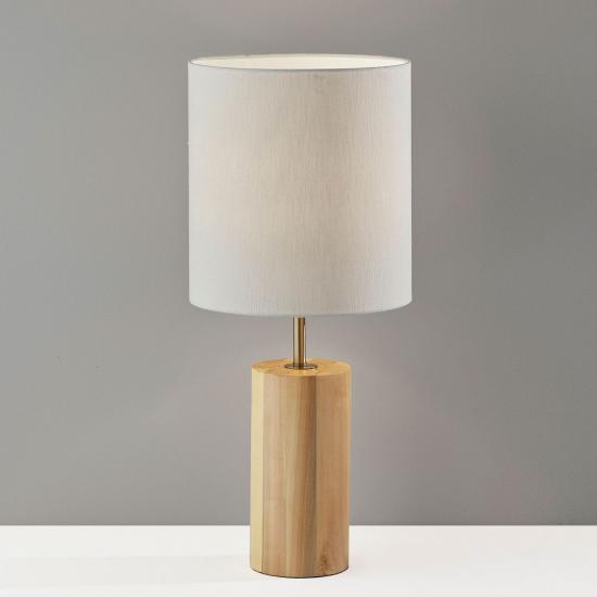 Dean Natural Oak Table Lamp (30.5)