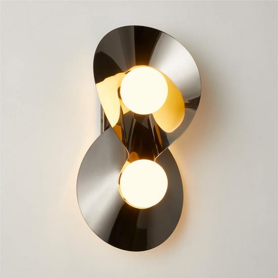 Aquarius Blackened Brass Wall Sconce Light