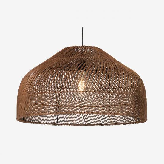 Java Extra Large Dark Stain Rattan Easy Fit Lamp Shade