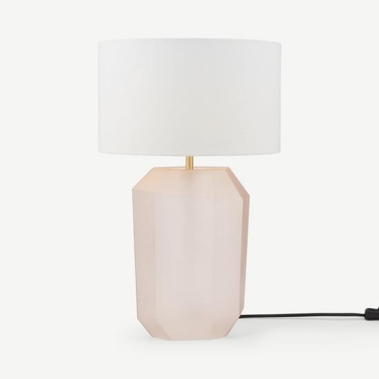 Aquari Pink Glass Table Lamp