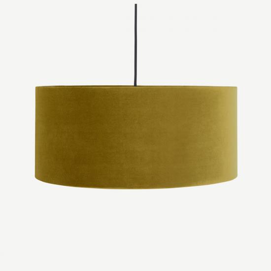 Carmella 45cm Antique Gold Velvet Drum Lamp Shade