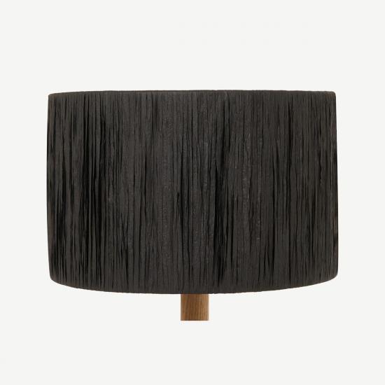 Cruz 25cm Black Raffia Lamp Shade