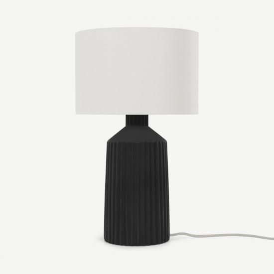 Kae Tall Black Concrete Table Lamp