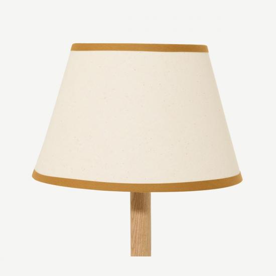 Larue 25cm Off-White & Dark Ochre Tapered Lamp Shade