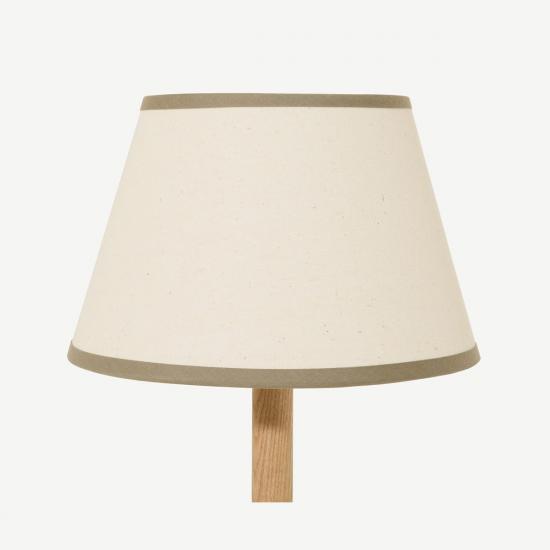 Larue 25cm Off-White & Green Tapered Lamp Shade