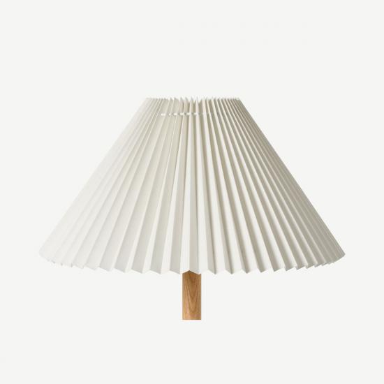 Pleat 40cm White Lamp Shade