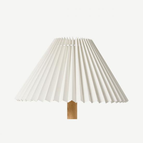 Pleat 30cm White Lamp Shade