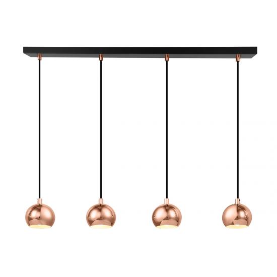 Austin 4 Light Copper Pendant Light