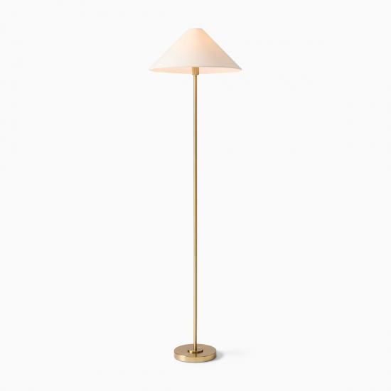 Beatrix Light Bronze Linen Shade Floor Lamp (61)