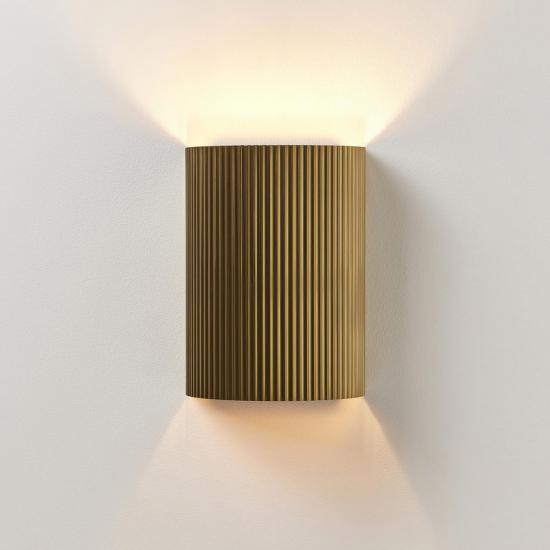 Gold Concrete Pillar Wall Light