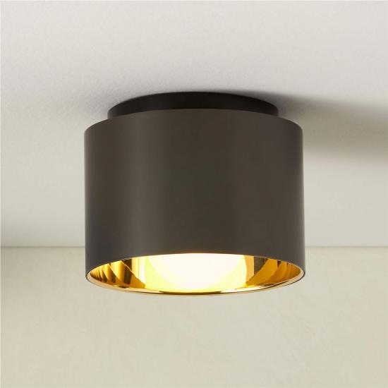 Toni Blackened & Polished Brass Flush Mount Light