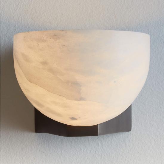 Ando Black Alabaster Sconce Light