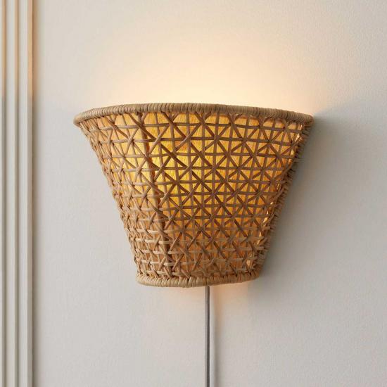 Arianna Natural Woven Sconce