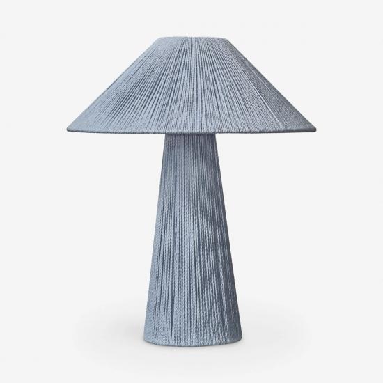 Ferrer Blue Jute Table Lamp