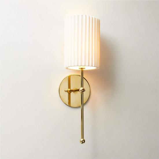 Marceau Boule Polished Brass Wall Sconce Light