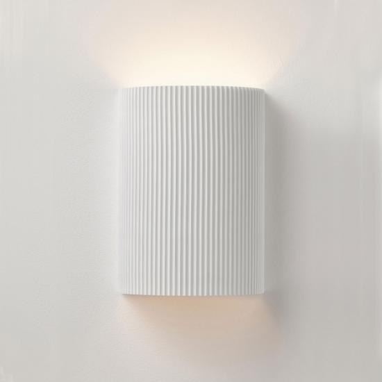 Ivory Concrete Pillar Wall Light