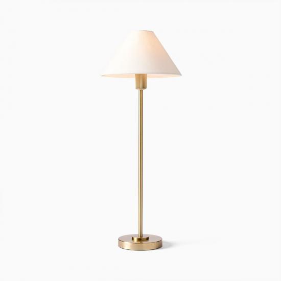 Beatrix Light Bronze Linen Shade Table Lamp (20.5)