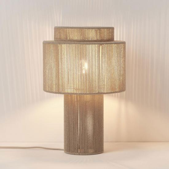 Lace Natural Jute Table Lamp