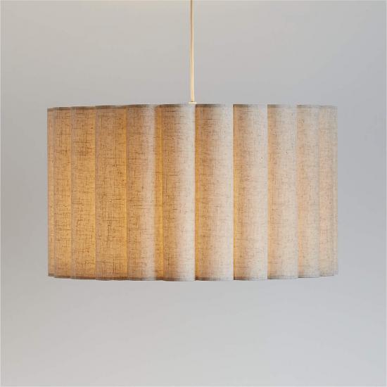 Emme Pleated Linen 23 Kids Pendant Ceiling Light