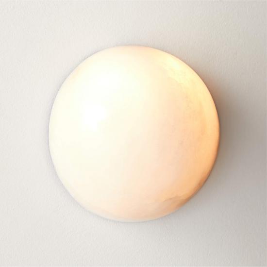 Ollina Alabaster Indoor/Outdoor Wall Sconce Light 6