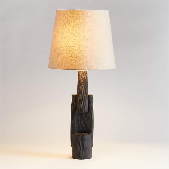 Iommi Sculptural Wood Table Lamp