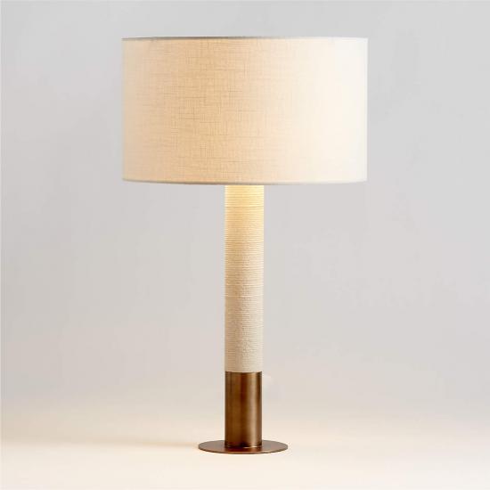 Larsen Sandstone Burnished Brass Table Lamp