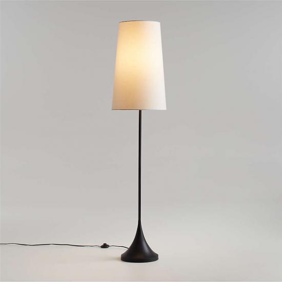 Seguin Brushed Black Metal Floor Lamp