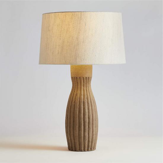 Karina Light Brown Terracotta Table Lamp