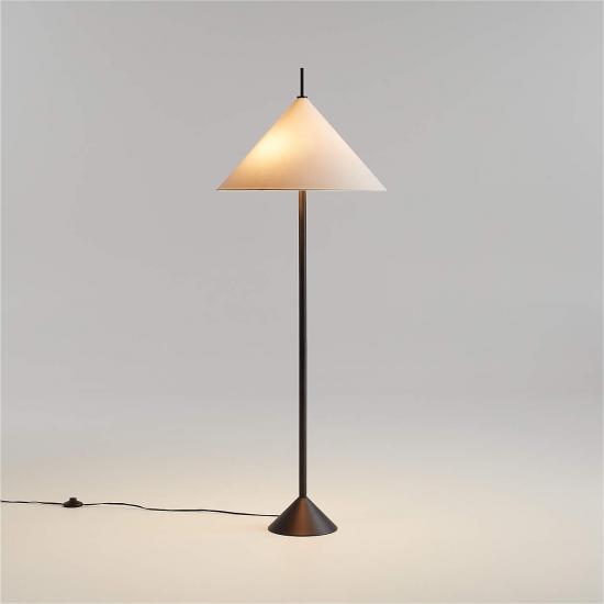 Seymour Telescoping Black Metal Floor Lamp