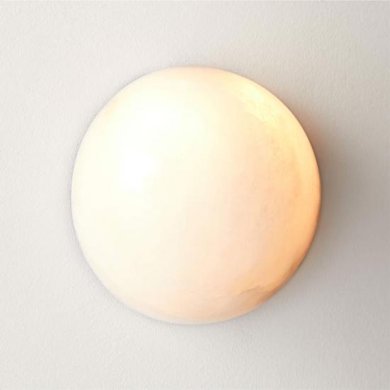 Ollina Alabaster Indoor/Outdoor Wall Sconce Light  (6)