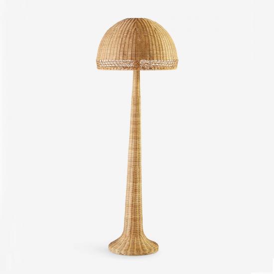 Quinley Natural Rattan Floor Lamp